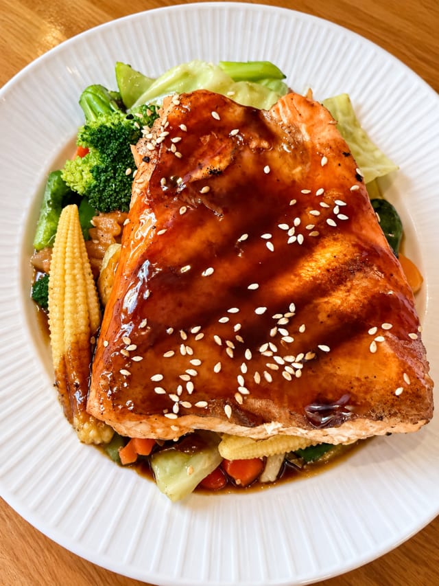 Salmon Teriyaki.